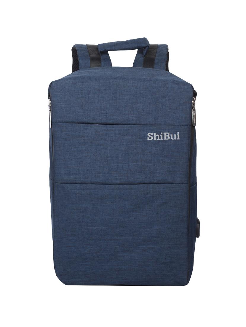 navy nylon backpack - 16399830 - Zoom Image - 1