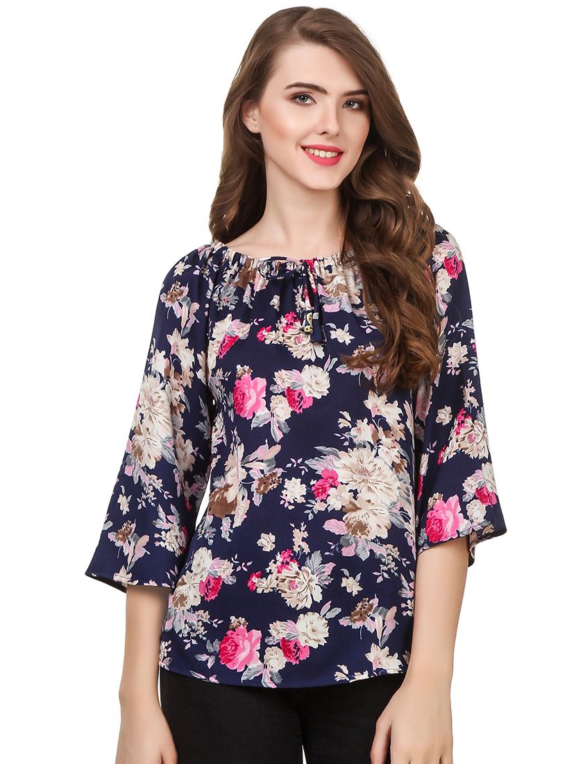 off shoulder floral top - 16401063 - Zoom Image - 1