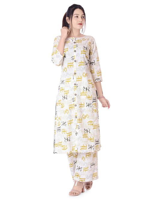 printed straight kurta - 16401717 - Very Small Image - 1