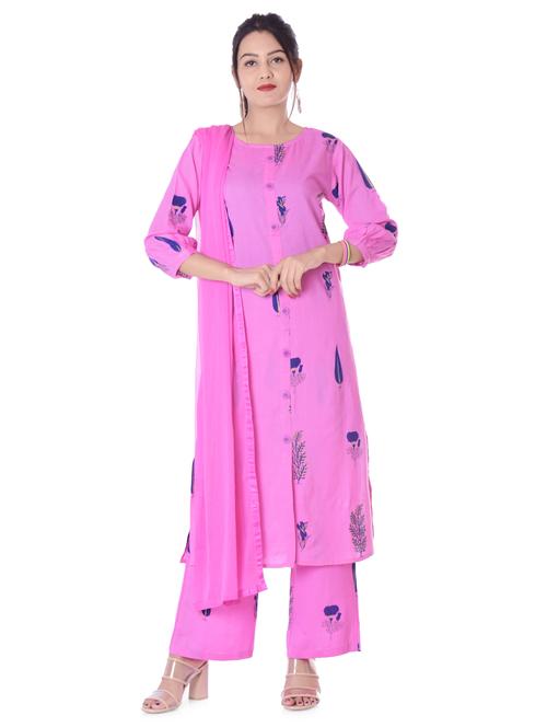 printed straight kurta - 16401718 - Standard Image - 1