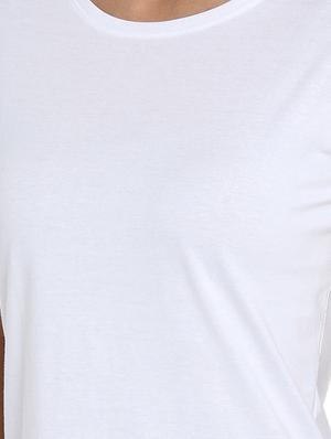 round neck solid tee - 16401947 - Standard Image - 5