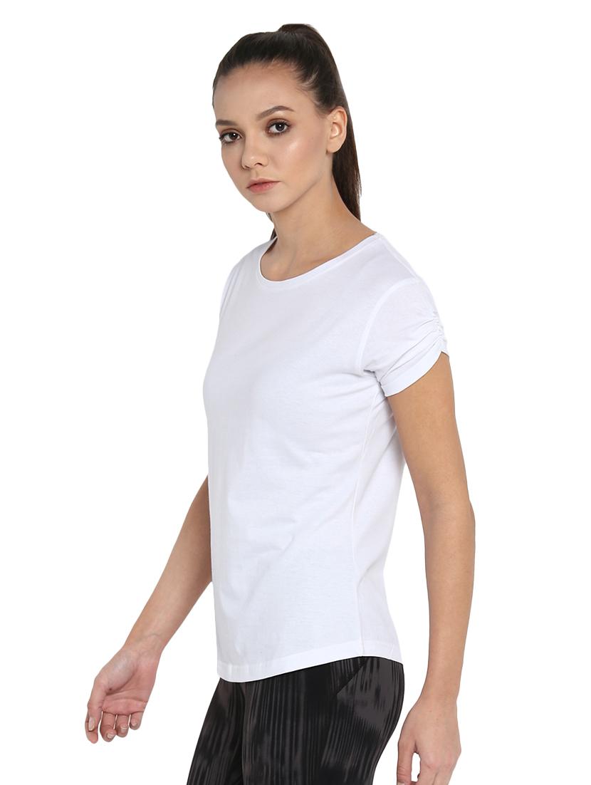 round neck solid tee - 16401947 - Zoom Image - 2