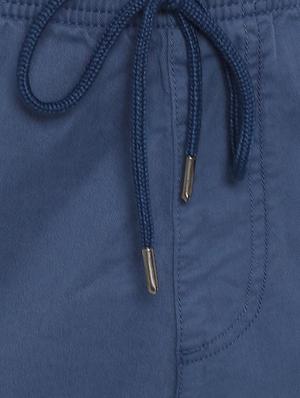 blue solid joggers - 16402324 - Standard Image - 5