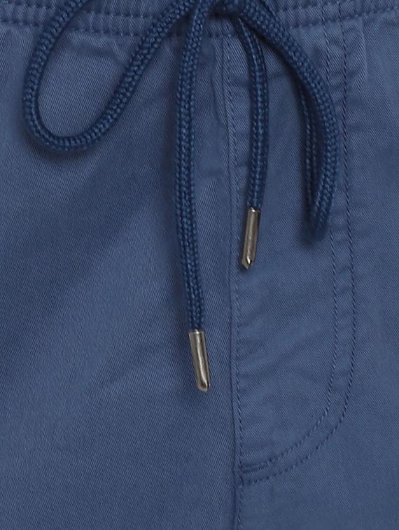 blue solid joggers - 16402324 - Zoom Image - 5