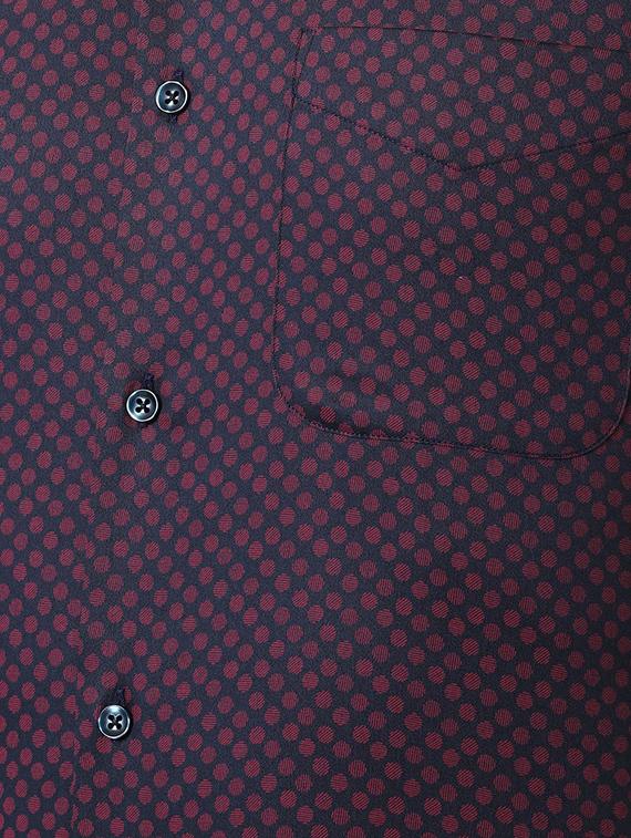 purple printed formal shirt - 16402732 - Zoom Image - 5