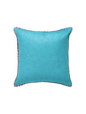 purple turquoise self texture reversible cushion cover - 16403952 - Standard Image - 3