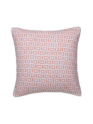 green orange block printed reversible cushion cover - 16403954 - Standard Image - 3