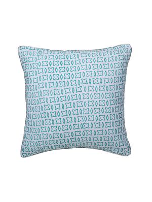 green orange block printed reversible cushion cover - 16403954 - Standard Image - 4