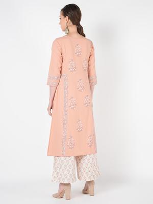 pastel kurta palazzo set - 16404095 - Standard Image - 3