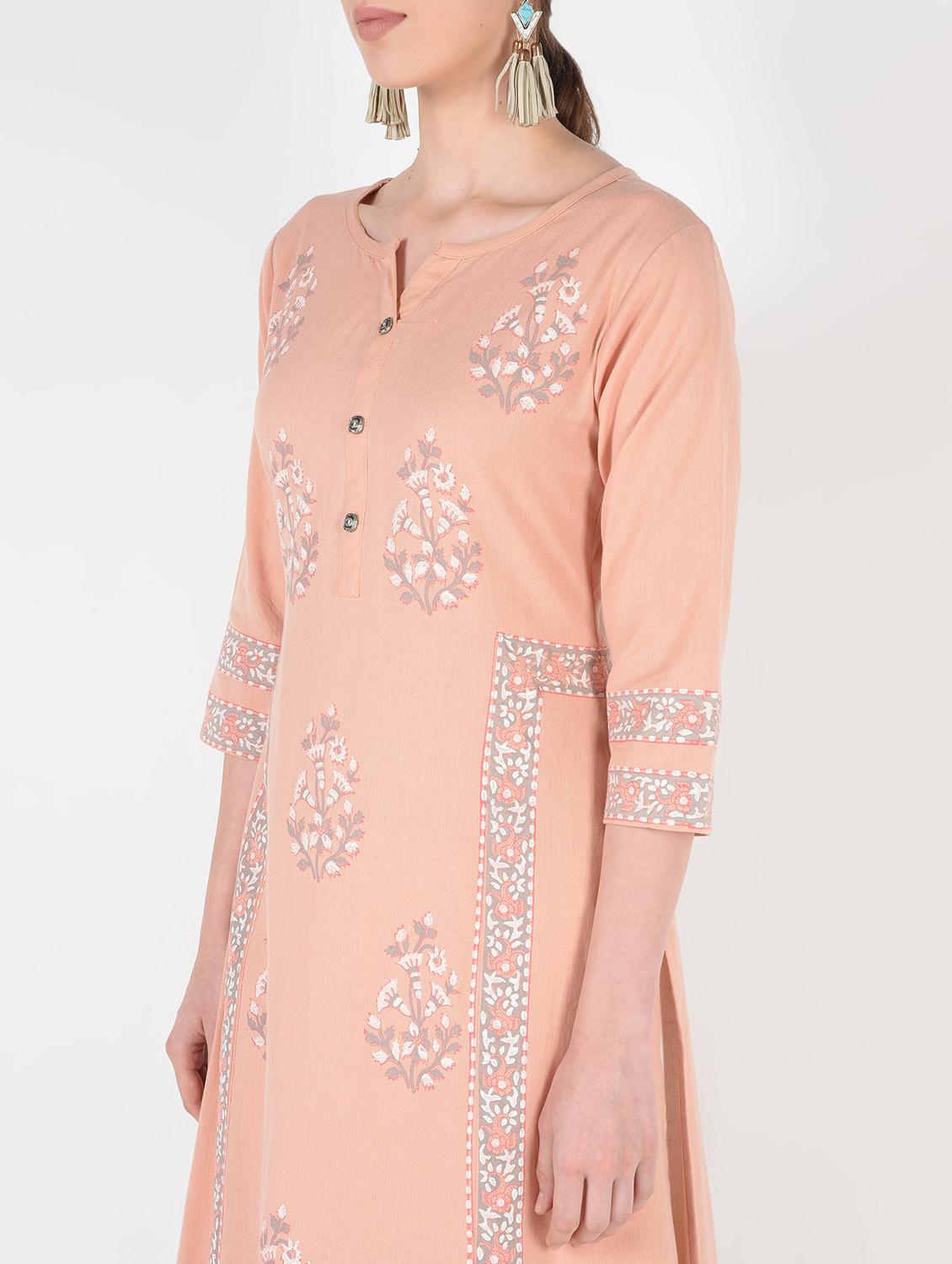 pastel kurta palazzo set - 16404095 - Zoom Image - 4
