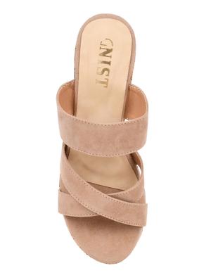 beige slip on wedges - 16404218 - Standard Image - 4