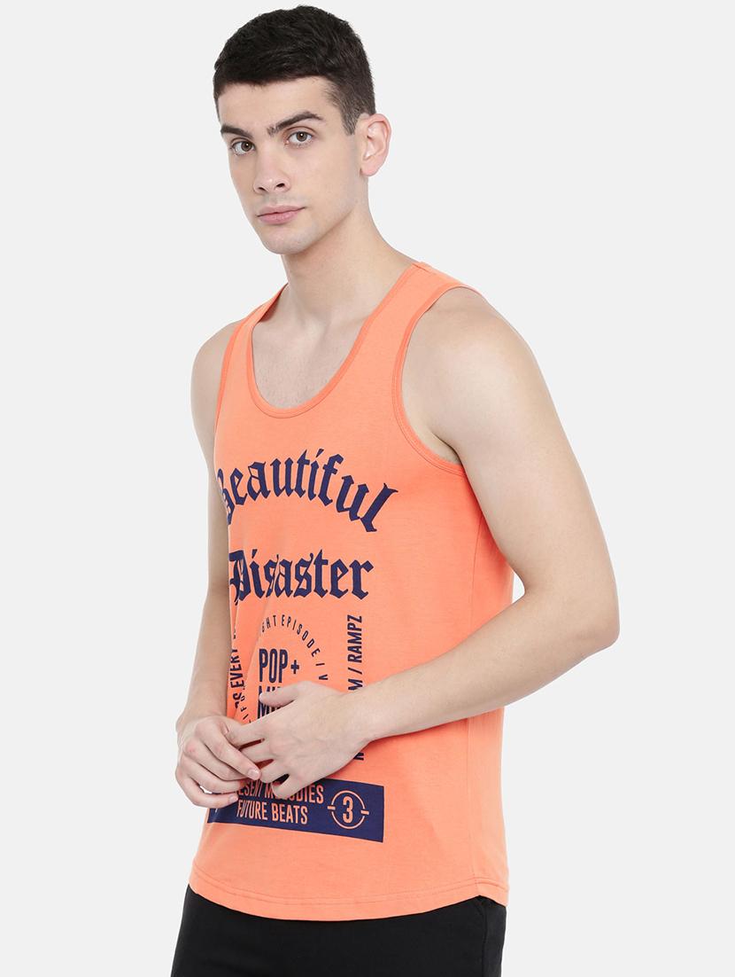 peach front print vest - 16405522 - Zoom Image - 2