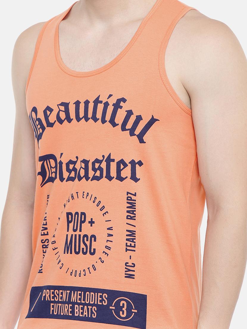 peach front print vest - 16405522 - Zoom Image - 5