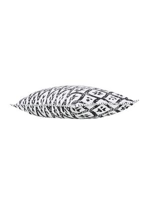 black and white block printed cushion cover 16x16 inches. set of 2 pcs - 16406538 - Standard Image - 4