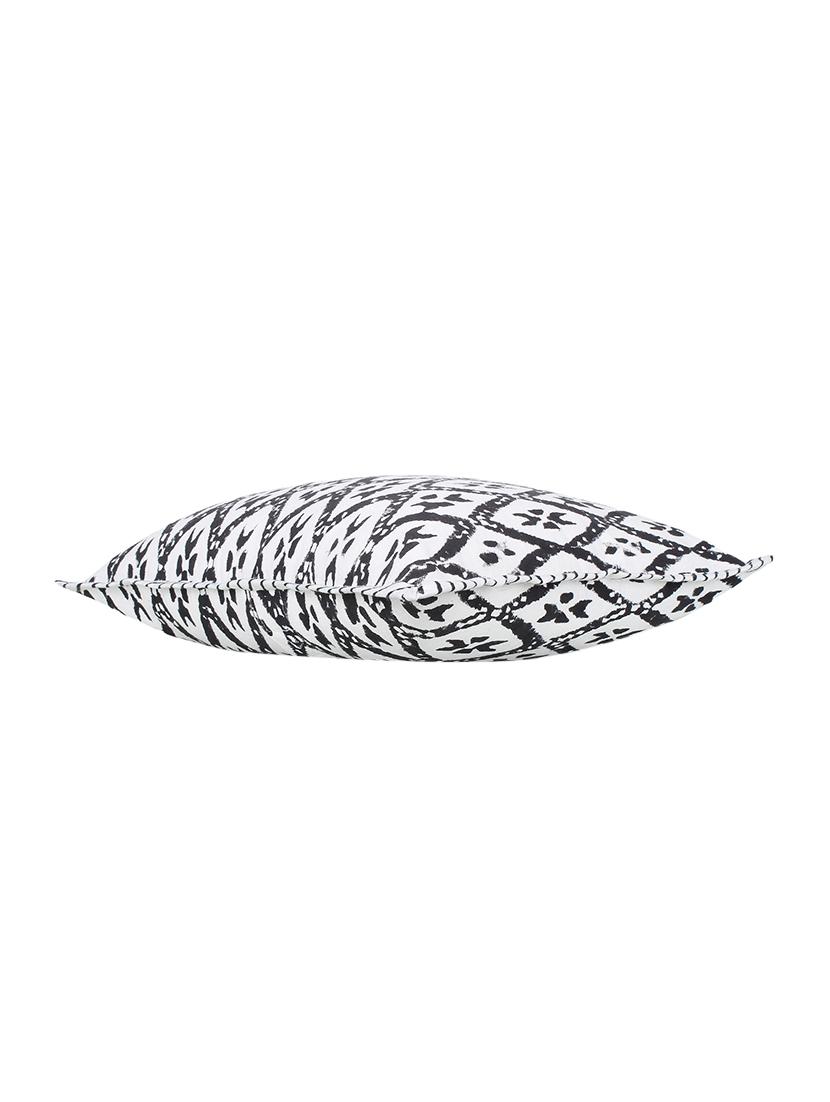 black and white block printed cushion cover 16x16 inches. set of 2 pcs - 16406538 - Zoom Image - 4