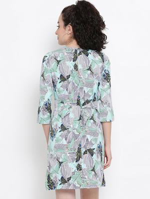 tie knot twist detail sheath dress - 16406946 - Standard Image - 3