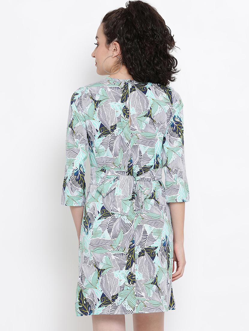 tie knot twist detail sheath dress - 16406946 - Zoom Image - 3