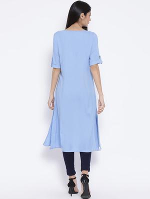 button detail pleated tunic - 16407023 - Standard Image - 3