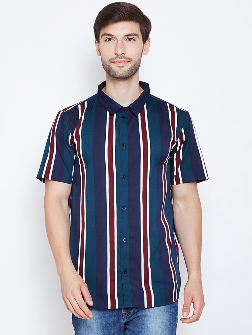 multi colored polyester casual shirt - 16407064 - Zoom Image - 1