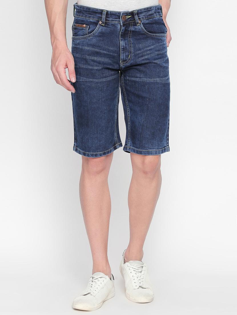 dark blue denim shorts - 16408318 - Zoom Image - 1