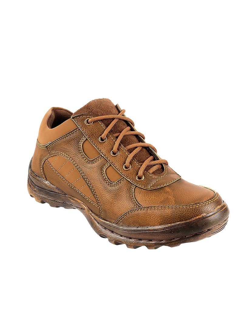 walkway tan leather lace up shoes - 16408541 - Zoom Image - 1