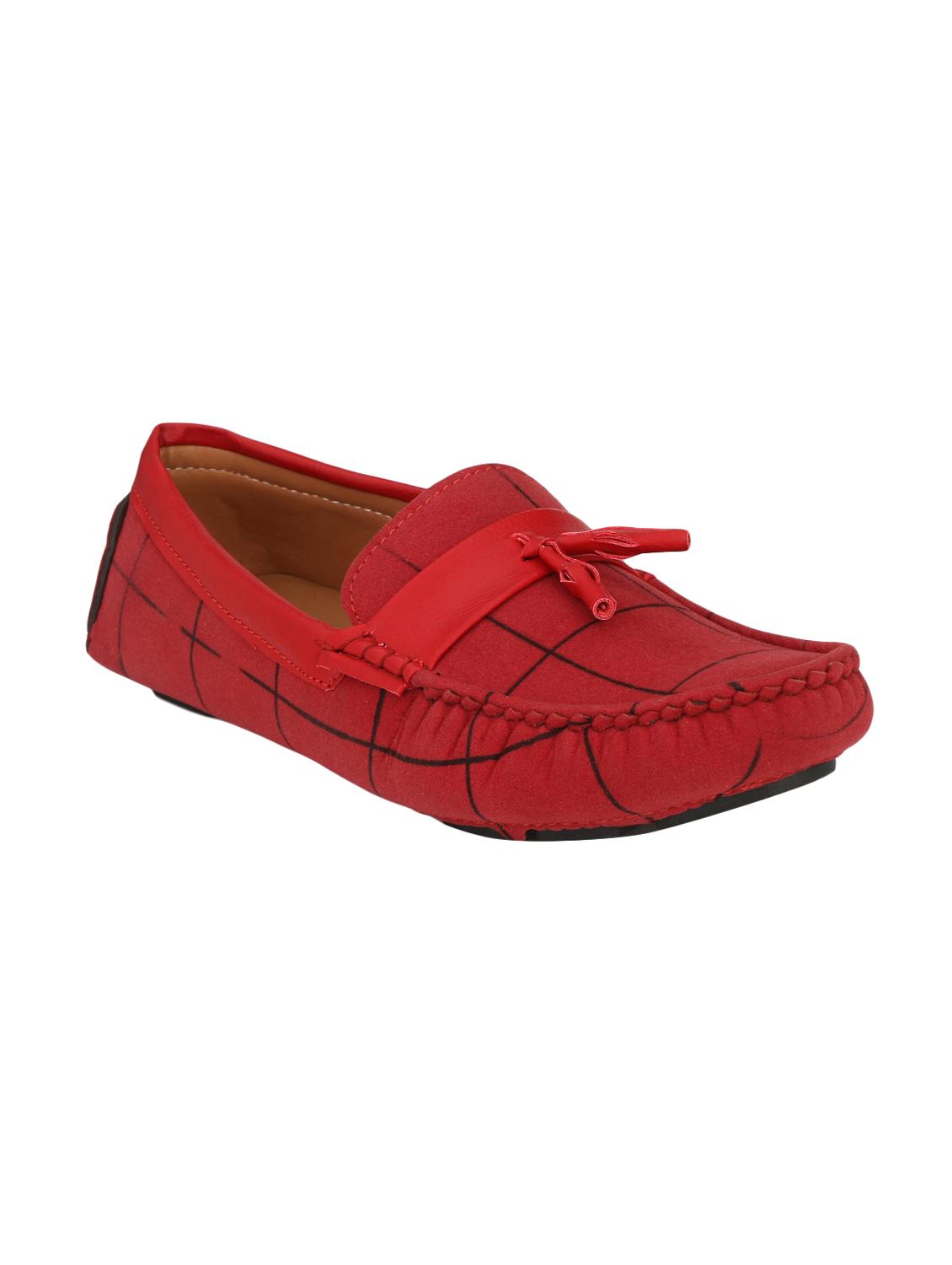 zebx red suede slip on loafers - 16408635 - Zoom Image - 1