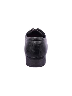 black leatherette lace-up derbys - 16408655 - Standard Image - 3