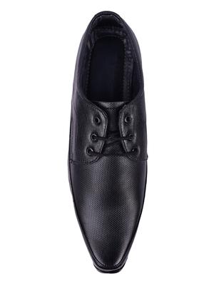 black leatherette lace-up derbys - 16408655 - Standard Image - 4