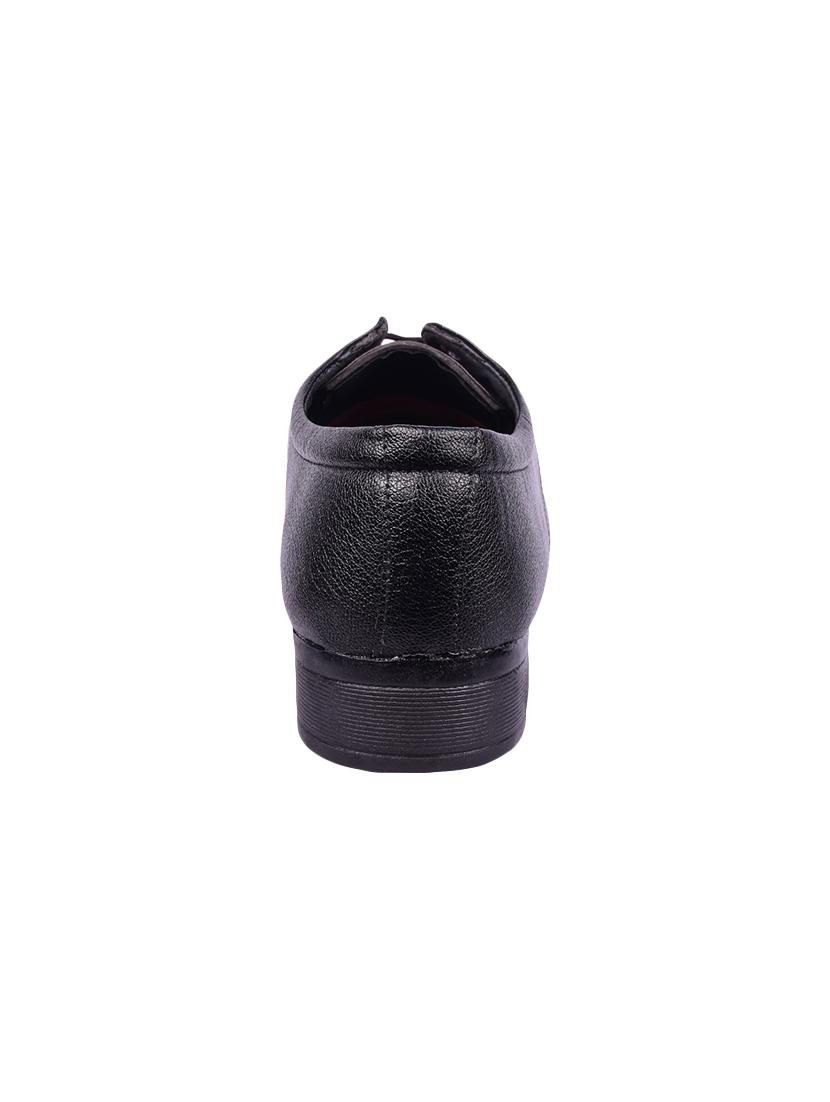 black leatherette lace-up derbys - 16408655 - Zoom Image - 3