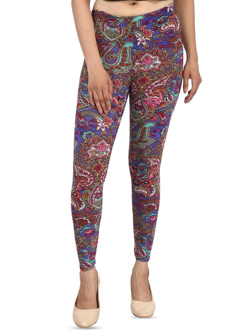 high rise paisley leggings - 16408686 - Standard Image - 1