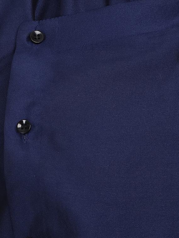 blue dupion long kurta - 16408983 - Zoom Image - 4