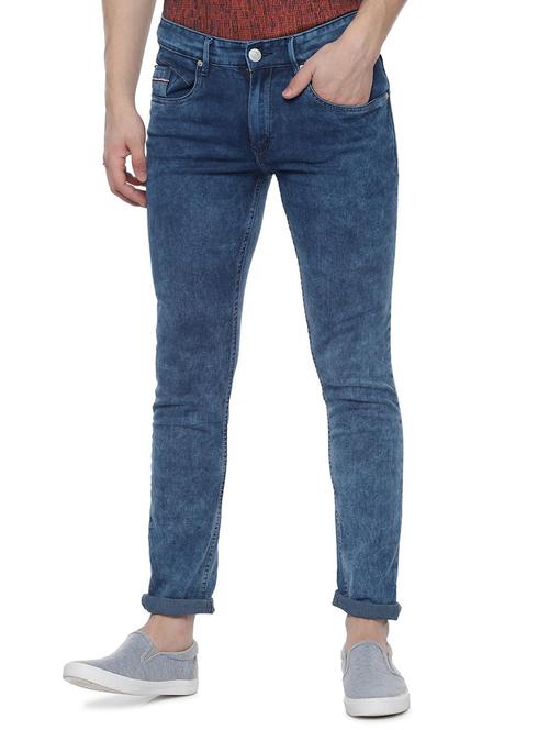 blue light washed denim jeans - 16409106 - Standard Image - 1