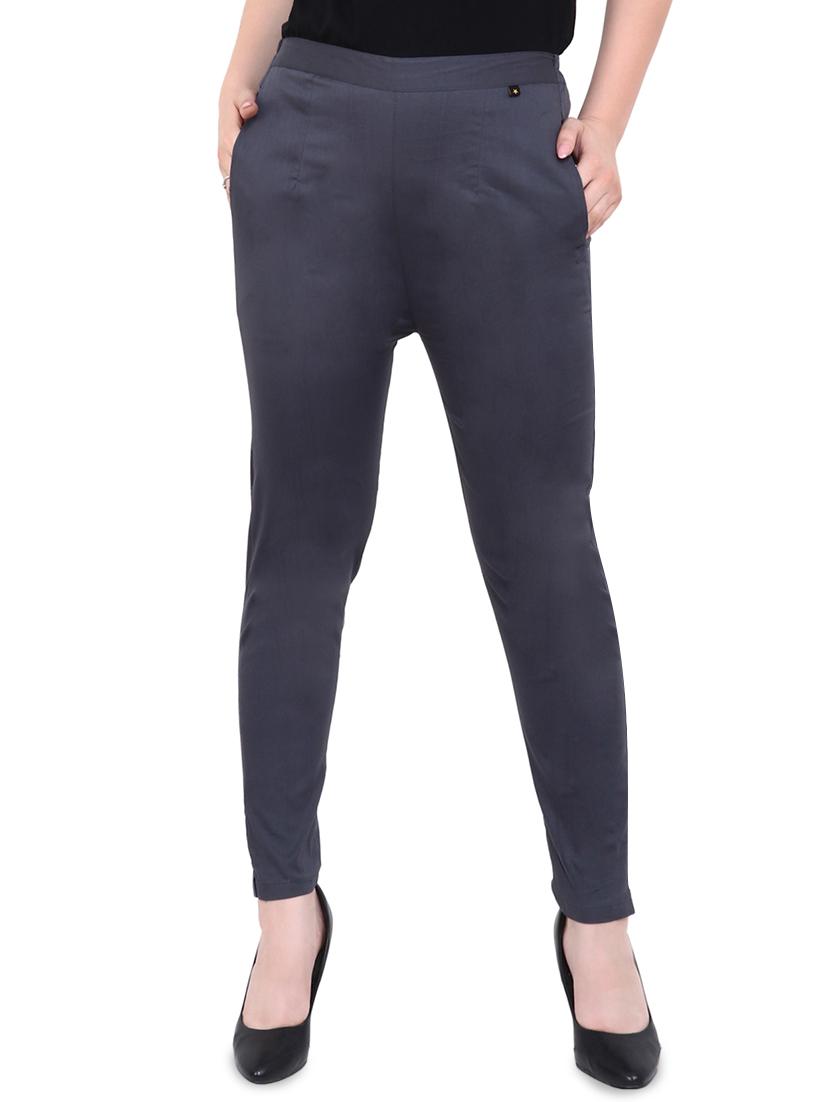 pocket detail flat front trousers - 16409337 - Zoom Image - 1