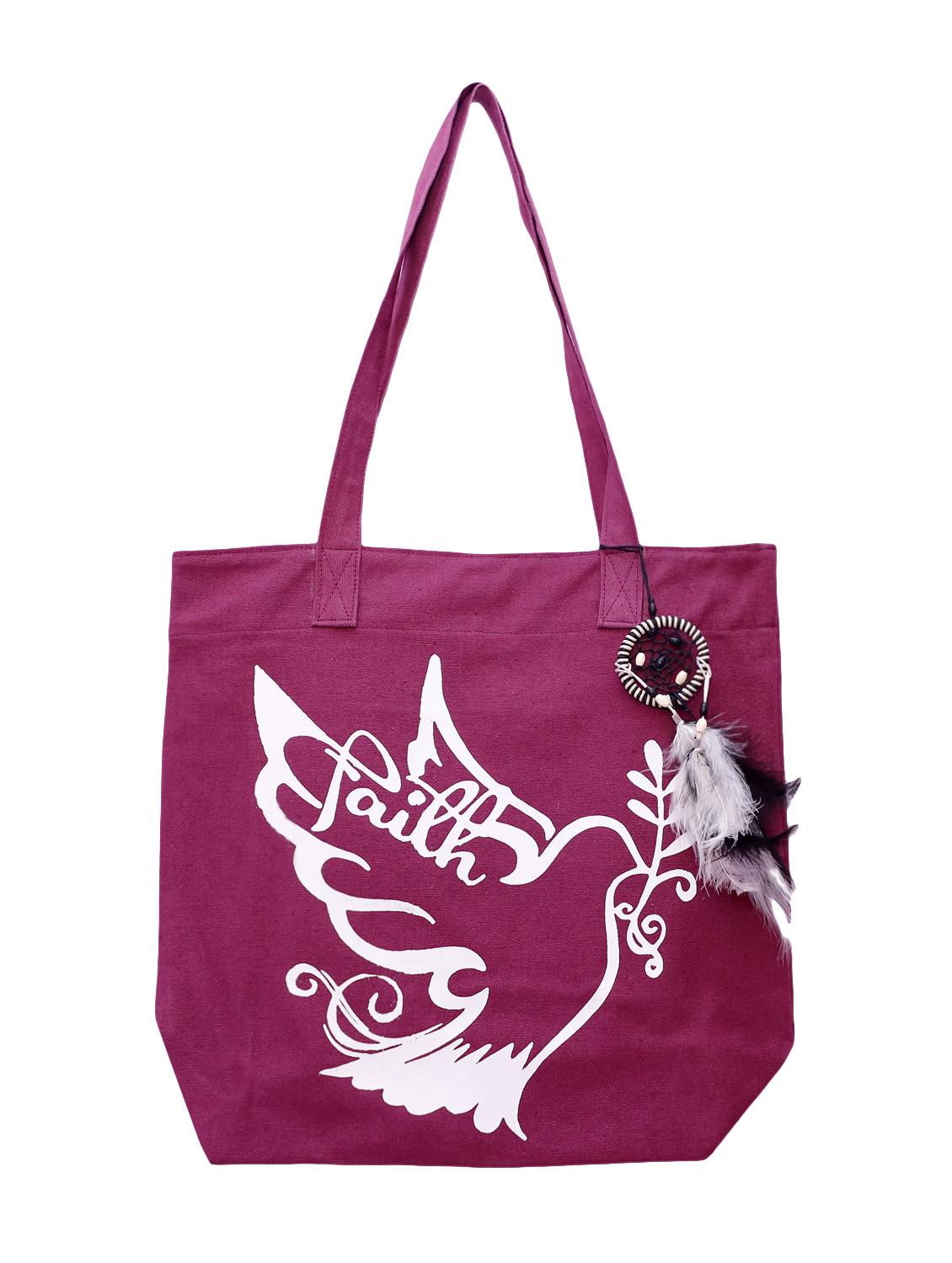 pink canvas hobo shopping bag - 16409682 - Zoom Image - 1