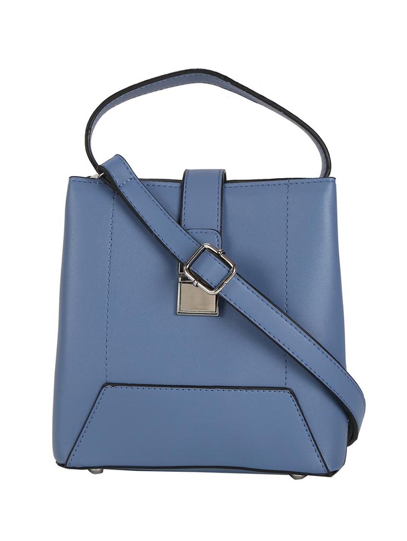 blue leatherette (pu) regular sling bag - 16410436 - Zoom Image - 1