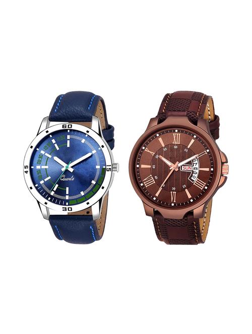 set of 2 analog watch combo(ad-07-jg-02) - 16412396 - Standard Image - 1