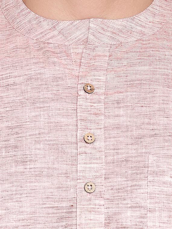 pink solid short kurta - 16416864 - Zoom Image - 5
