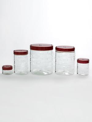 checkers jars plastic container with brown cap (set of 20) - 16416878 - Standard Image - 2