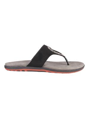 black suede toe separator sandals - 16417013 - Standard Image - 2