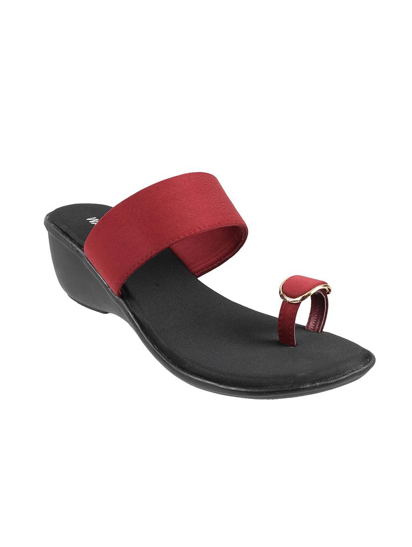 red one toe wedges - 16417215 - Zoom Image - 1