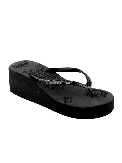 sapatos black slippers flip flops - 16417965 - Standard Image - 1