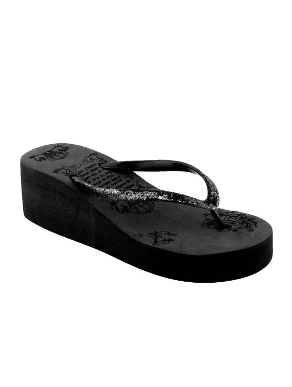 sapatos black slippers flip flops - 16417965 - Zoom Image - 1