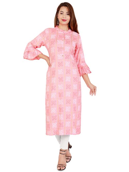 Printed straight kurta - 16418734 - Very Small Image - 1