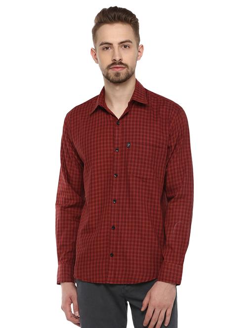 red checkered casual shirt - 16418839 - Standard Image - 1