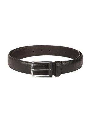 charcol black leather belt - 16418848 - Standard Image - 2