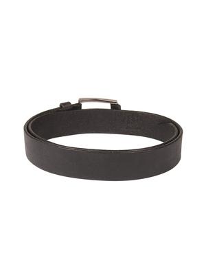 charcol black leather belt - 16418857 - Standard Image - 3