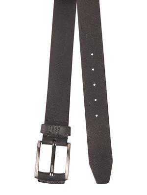 charcol black leather belt - 16418857 - Standard Image - 4