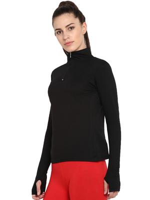 turtle neck thumb hole sleeved tee - 16418861 - Standard Image - 2