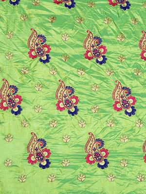 paisley embroidered saree with blouse - 16419144 - Standard Image - 4