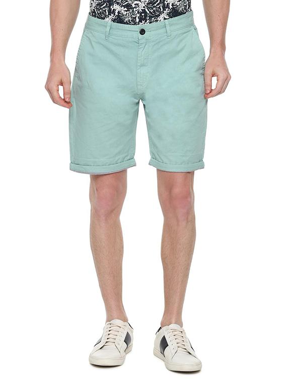 green solid short - 16419213 - Zoom Image - 1